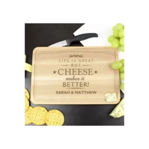 image of Personalised Cheese Makes Life Better...Cheese Board