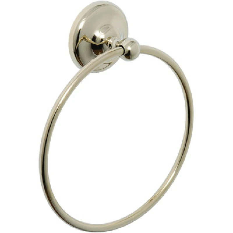 Image of Croydex Grosvenor Gold Bathroom Towel Ring Traditional Wall Mounted Qm701503