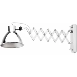 image of Petra chrome wall mount 1 light