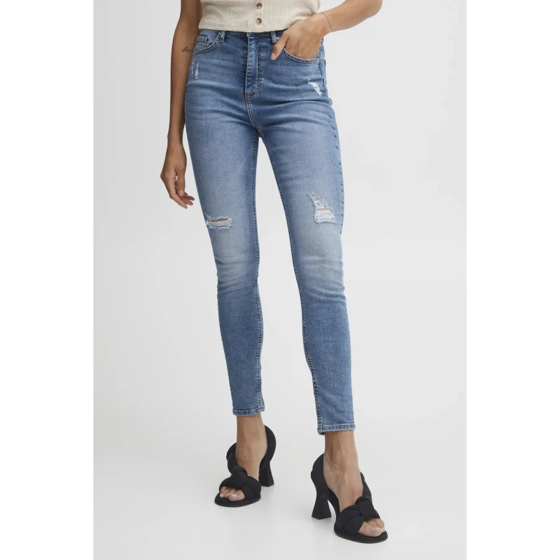Image of b.Young Jeans high waist woman b.young Lola Kristen Bleu Female 27