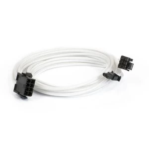 Image of Phanteks 6+2-Pin PCIe Cable Extension 50cm - Sleeved White