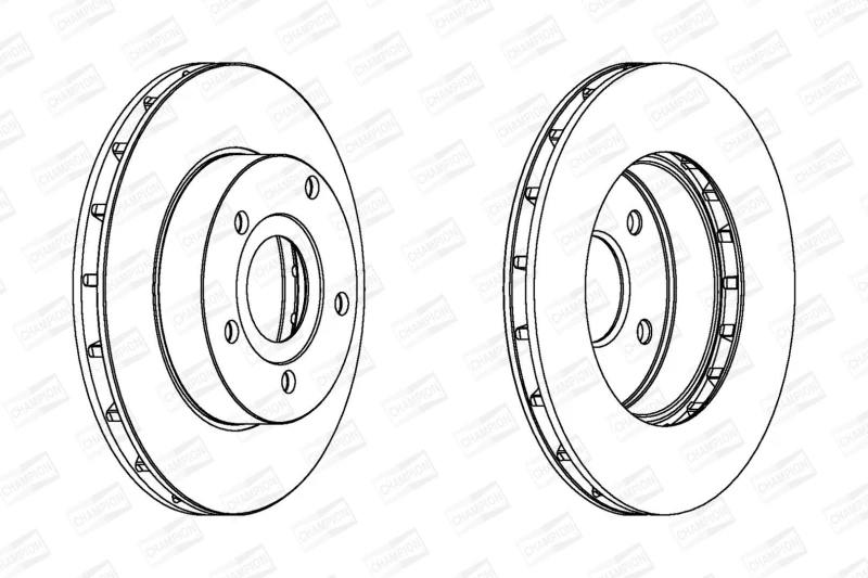 Image of Brake disc CHAMPION 562147CH