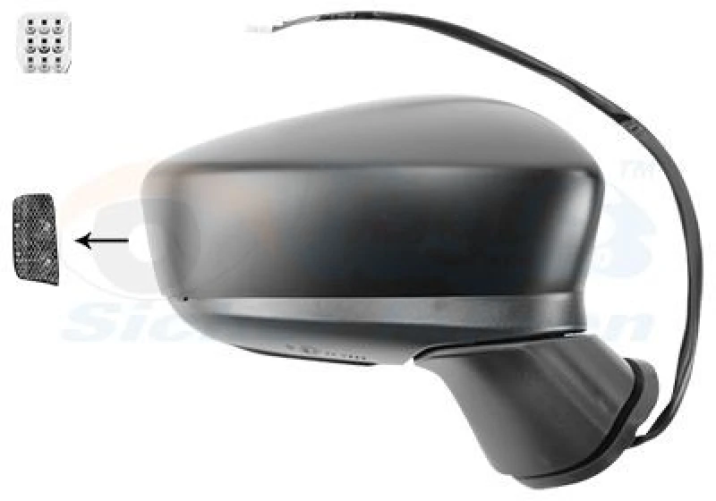 Image of VAN WEZEL Wing mirror VAN WEZEL 2744806