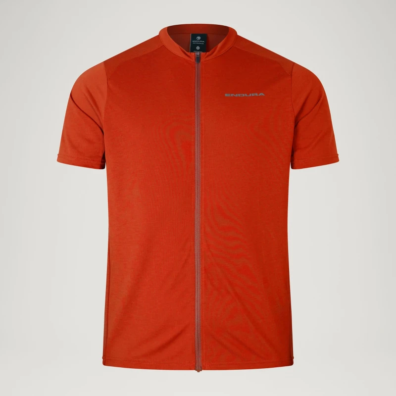 Image of Endura Loop Short Sleeve Jersey Extra Large Red - Cycles UK