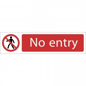 Image of Draper No Entry Sign 200mm 50mm Standard