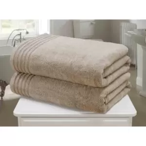 image of Rapport Home Furnishings So Soft Towel Bale 500gsm - 2 Piece - Taupe