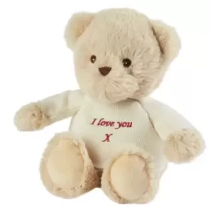Image of Warmies Heatable Sentiments Bear - I Love You