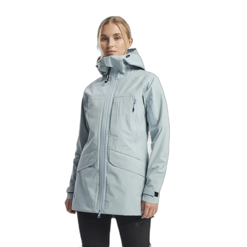 Image of Womens waterproof jacket Tenson TXlite Shell Bleu Female M