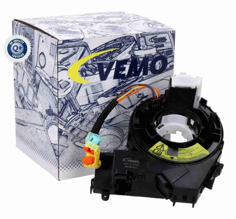 Image of VEMO V25-72-0349 Clock spring Green Mobility Parts Clock spring (4826)