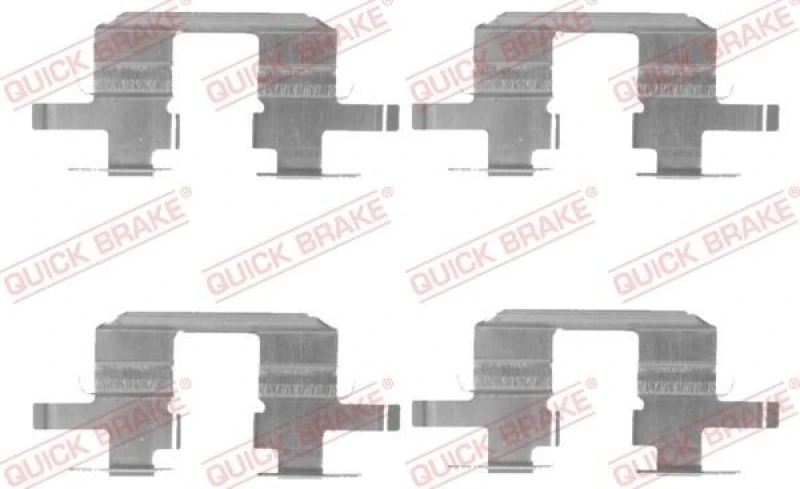Image of QUICK BRAKE Brake pad fitting kit QUICK BRAKE 109-1711