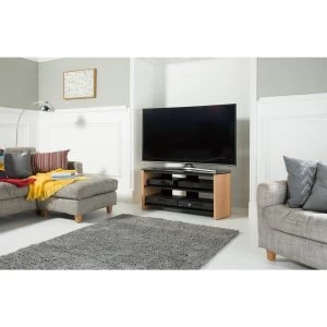 Image of Alphason FW1100-LO/B Finewoods TV Stand for up to 50 TVs - Black